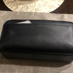 Coach leather travel kit